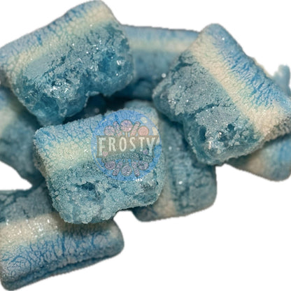 Freeze Dried Sweets Blue Raspberry Slices Pick N Mix Candy - Frosty Sweet Factory