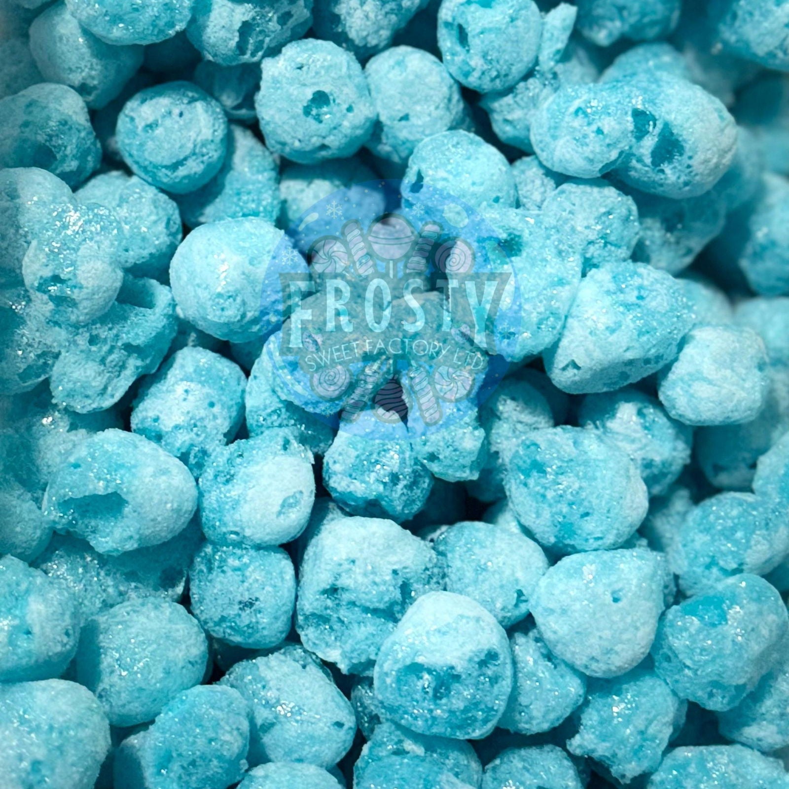 Freeze Dried Sweets Pips Blue Raspberry Pops Candy - Frosty Sweet Factory