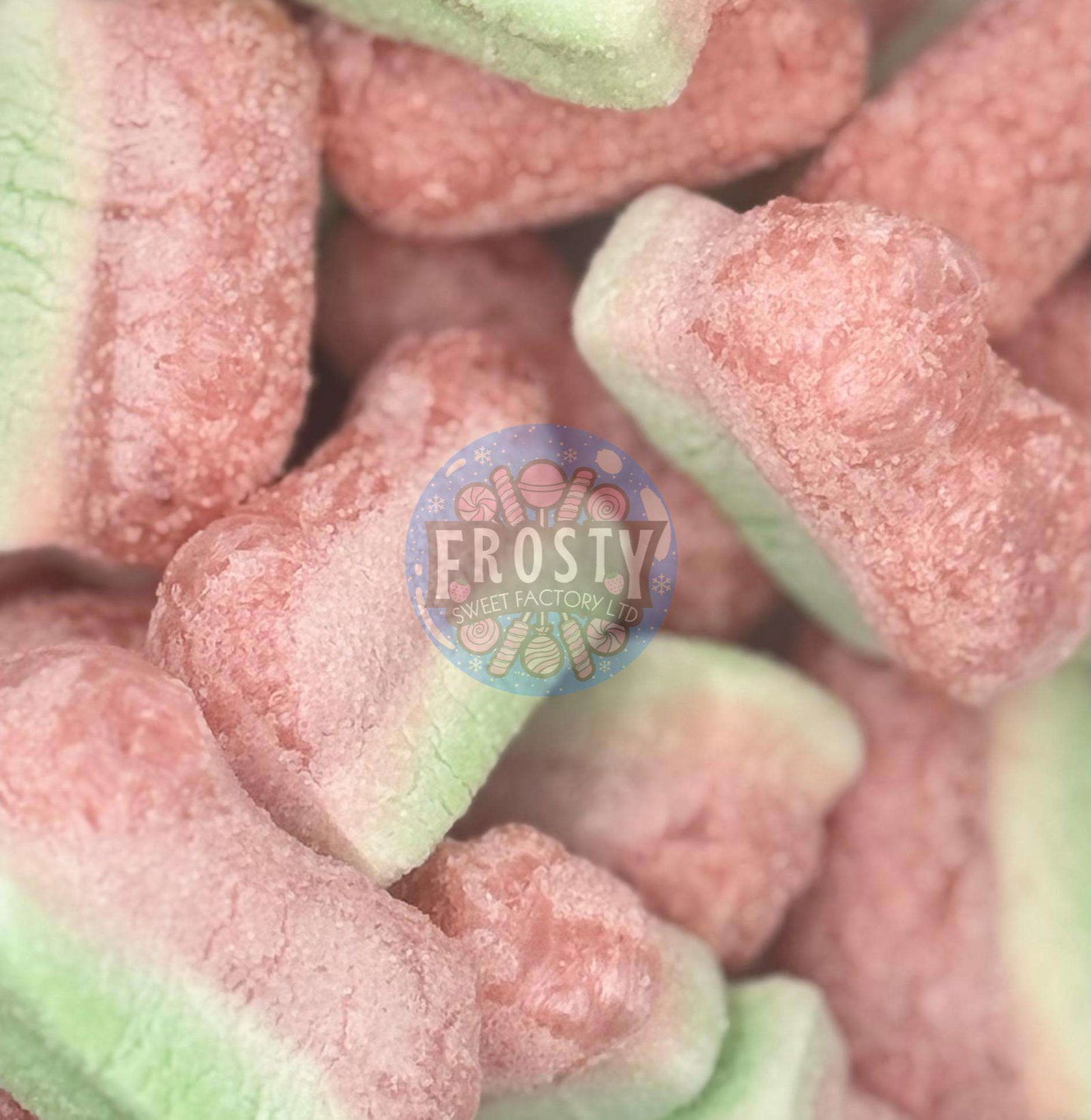 Freeze Dried Sweets Sour Strawberry Slices Pick N Mix Candy - Frosty Sweet Factory