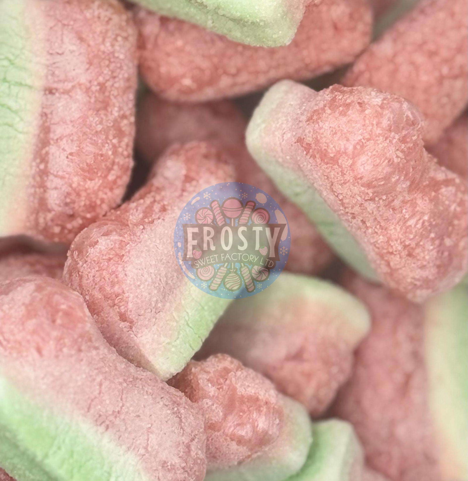 Freeze Dried Sweets Sour Strawberry Slices Pick N Mix Candy - Frosty Sweet Factory