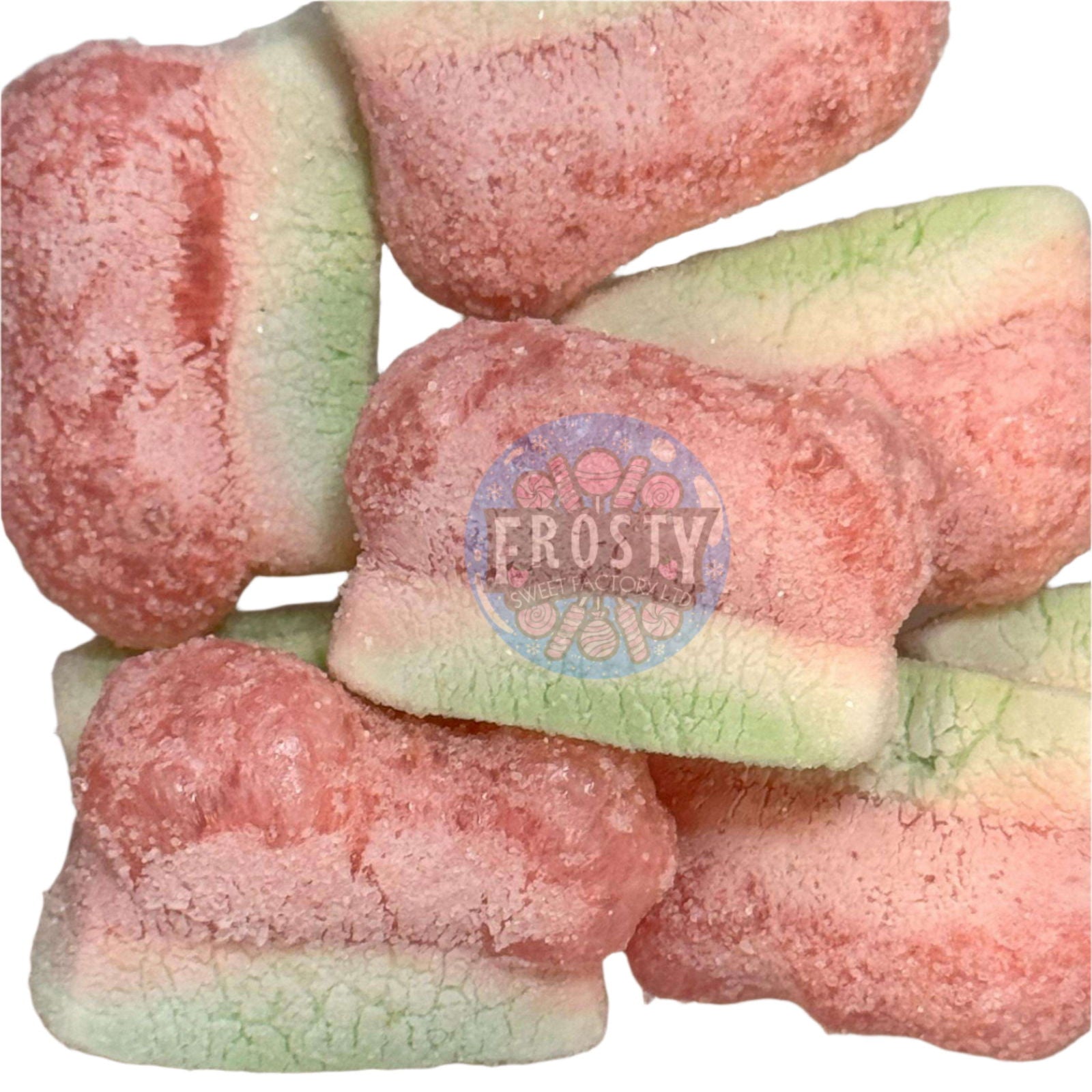 Freeze Dried Sweets Sour Strawberry Slices Pick N Mix Candy - Frosty Sweet Factory