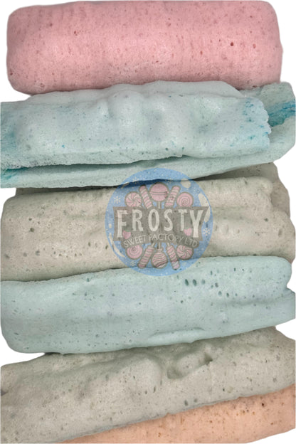 Freeze Dried Chew Bars Sherbet Shock Sour Fizz Variety Sour Logs Halal Vegetarian Vegan Mixed Sour Sweets Candy Snacks