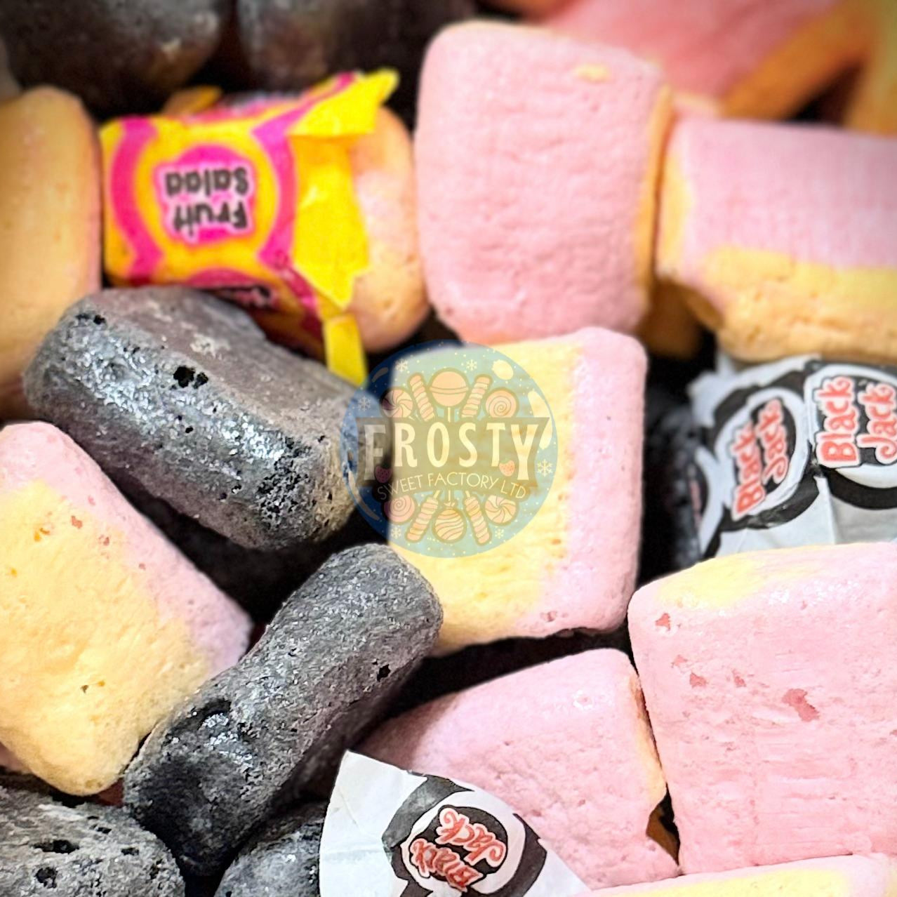 Freeze Dried Sweets Black Sprats & Fruit Salads Sprats Candy - Frosty Sweet Factory