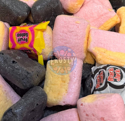 Freeze Dried Sweets Black Sprats & Fruit Salads Sprats Candy - Frosty Sweet Factory