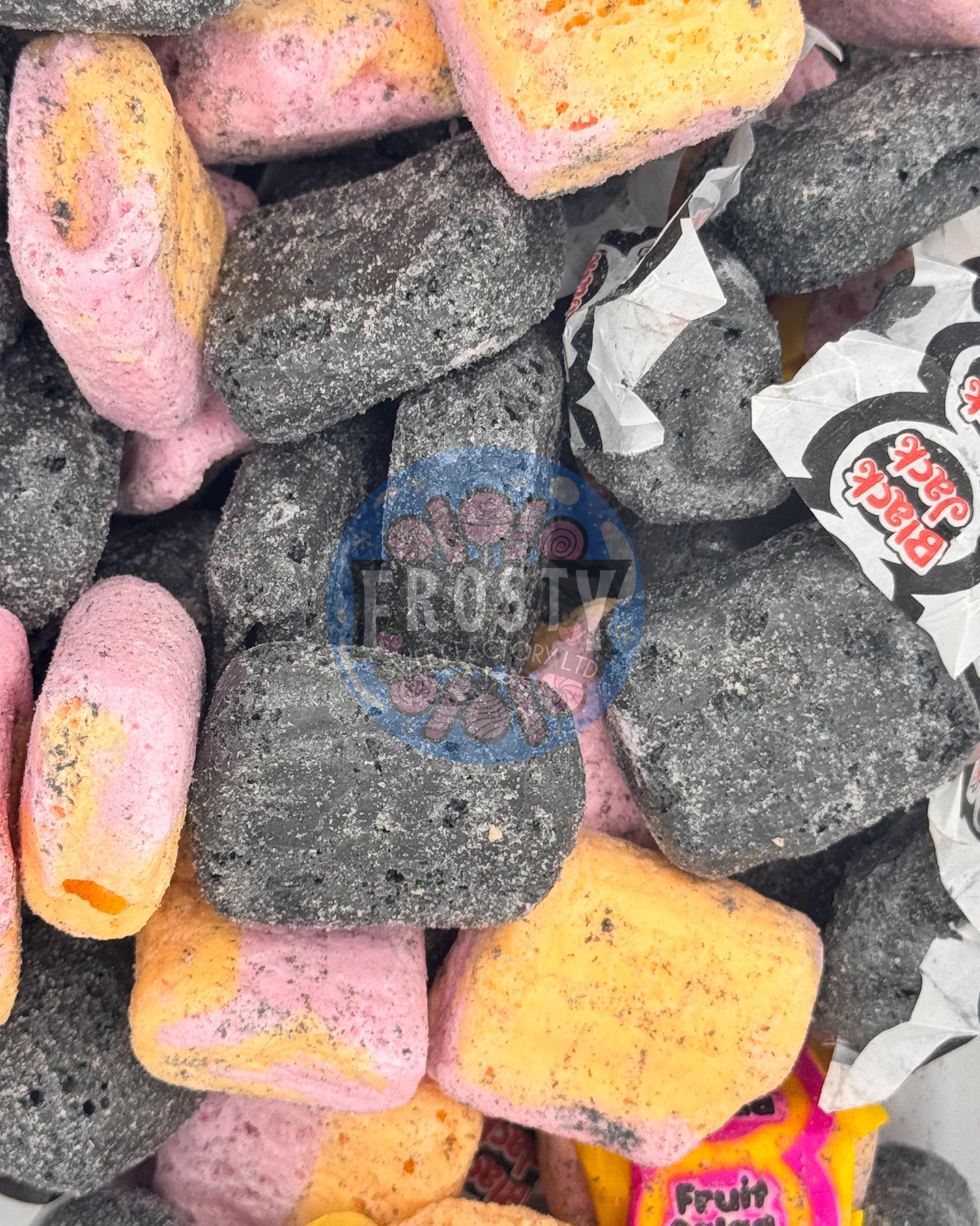 Freeze Dried Sweets Black Sprats & Fruit Salads Sprats Candy - Frosty Sweet Factory