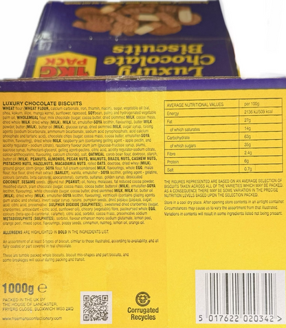 Luxury Chocolate Biscuits Box 1KG Biscuits Cookie's Snacks