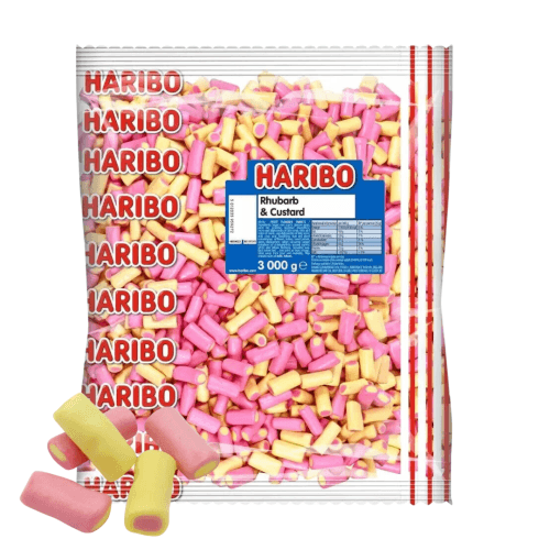 Haribo Rhubarb & Custard Roll Pencil Sweets Tubes Pick N Mix Candy