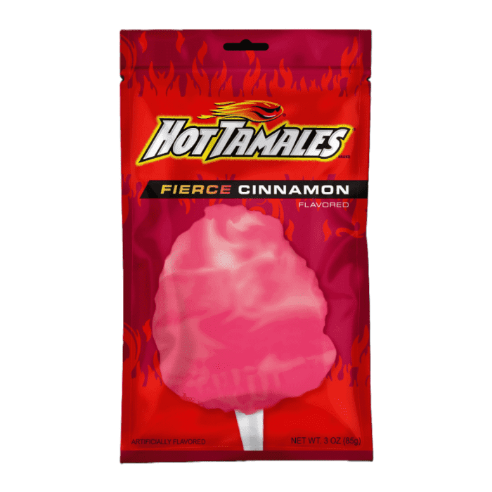 Hot Tamales Cotton Candy 3oz (85g) Sweet & Spicy, USA Cotton Candy Floss, Cinnamon, - Frosty Sweet Factory