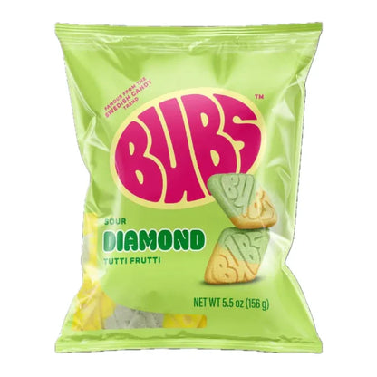 BUBS Sour Tutti Frutti Diamonds 5.5oz (156g) - Frosty Sweet Factory