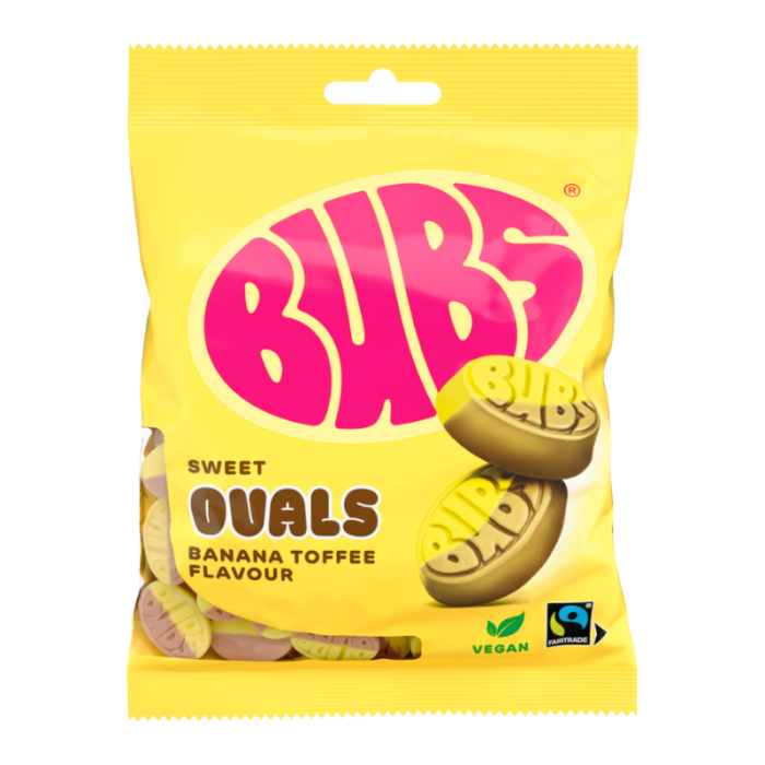 BUBS Sweet Banana Toffee Ovals 5.5oz (156g)
