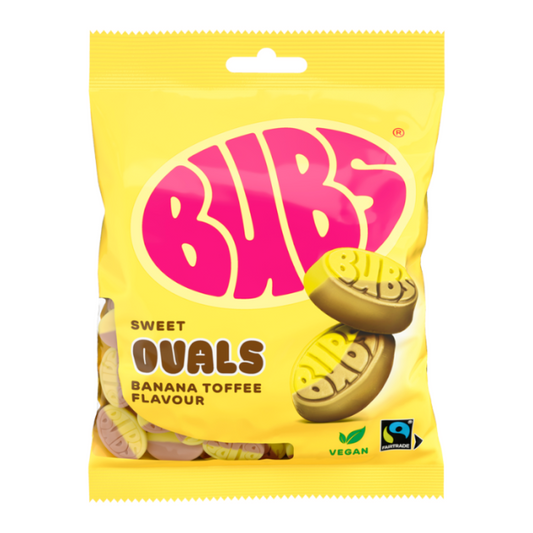 BUBS Sweet Banana Toffee Ovals 5.5oz (156g)
