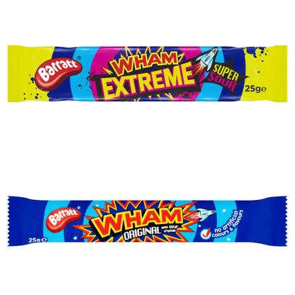 Barratt Wham Chew Bar Original and Extreme Chew Bars Sweets Mix Halal Candy - Frosty Sweet Factory