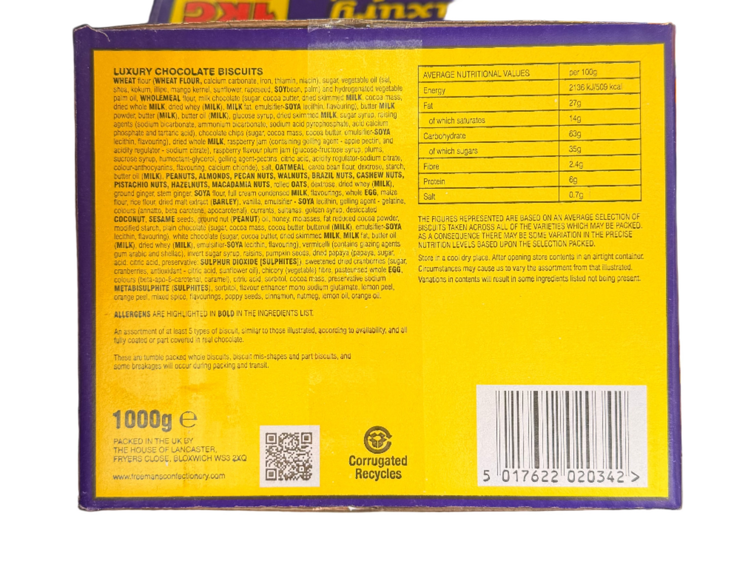 Luxury Chocolate Biscuits Box 1KG Biscuits Cookie's Snacks