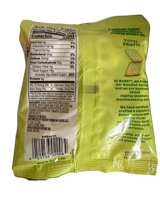 BUBS Sour Tutti Frutti Diamonds 5.5oz (156g)