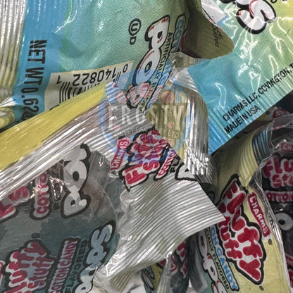Charms POPS Fluffy Stuff Cotton Candy Lollipops 18g USA Wrapped Lollies, Gluten Free