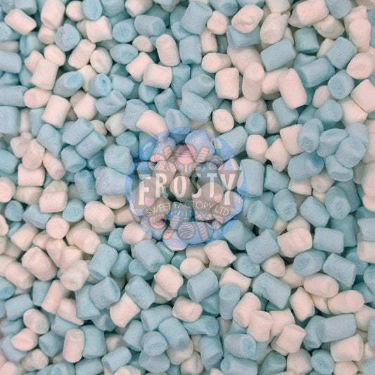 Frostys Topping Blue & White Micro Mallows Hot Chocolate Marshmallow Topping Pick N Mix - Frosty Sweet Factory