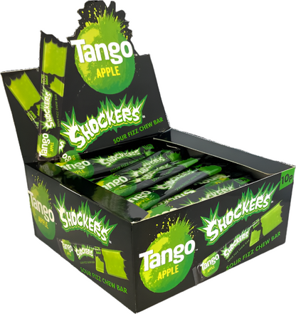 Tango Sherbet Shockers Sour Green Apple 10g Chew Bar Halal Vegetarian Vegan Gelatine Free Gluten Free Chew Bars Candy Sweets