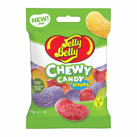 Jelly Belly Chewy Candy Sour Jelly Beans (60g), USA Candy Jellybeans, Vegan, Vegetarian, Halal, Gluten Free, Gelatine Free, Dairy Free, Kosher Certified - Frosty Sweet Factory