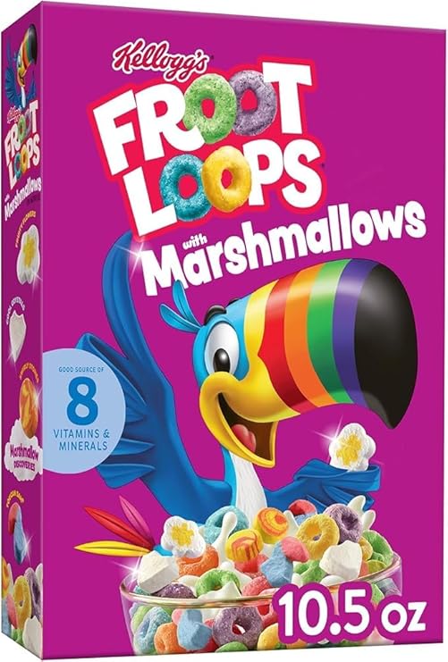 Kellogg's Froot Loops with Marshmallows (315g), USA Cereal Canadian - Frosty Sweet Factory