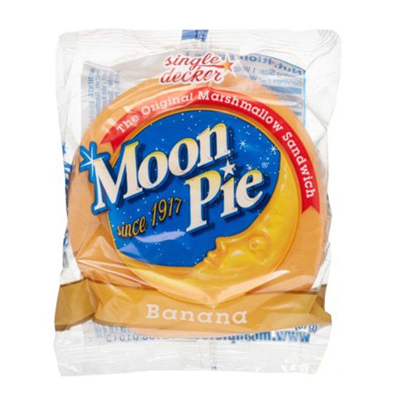 Moon Pie Banana Double Decker Graham Cracker Cookies with Marshmallow 2.75oz (78g), USA Cookies Biscuits Wagon Wheel - Frosty Sweet Factory