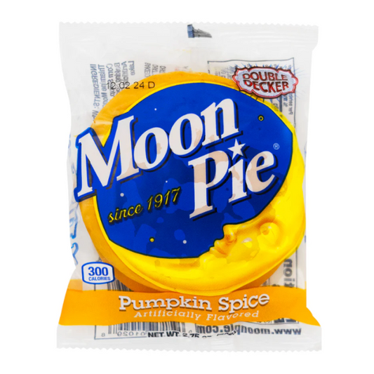 Moon Pie Pumpkin Spice Double Decker Graham Cracker Cookies with Marshmallow 2.75oz (78g), USA Cookies USA Biscuits Wagon Wheel - Frosty Sweet Factory