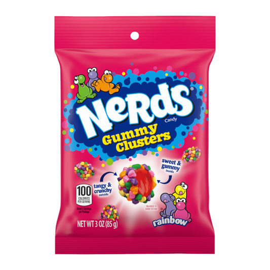 Nerds Gummy Clusters Rainbow 3oz (85g), USA Candy, Fruity - Frosty Sweet Factory