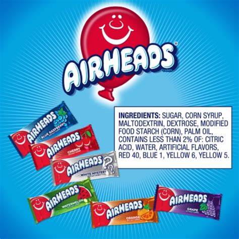 Pick N Mix Airheads Mini USA Candy Chew Bars