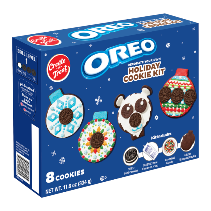Oreo Decorate Your Own Holiday Cookie Kit 11.8oz (334g) Christmas Biscuits Kit, USA Chocolate Cookies USA Biscuits - Frosty Sweet Factory