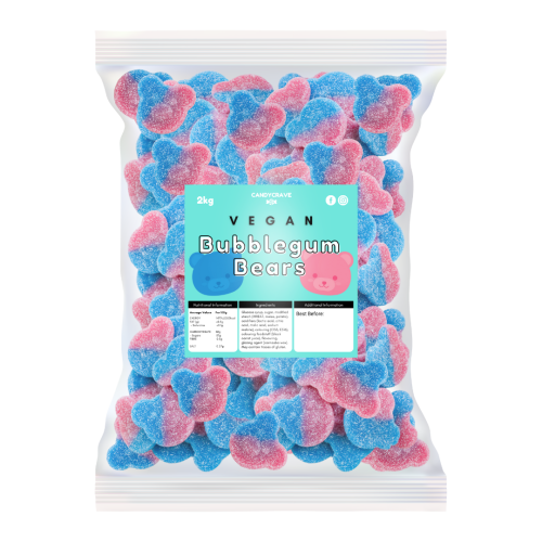 Pick N Mix Fizzy Bubblegum Bears Sweets Halal Vegan Vegetarian Candy