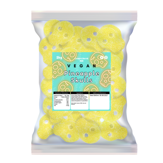 CandyCrave Vegan Fizzy Pineapple Skulls 2KG