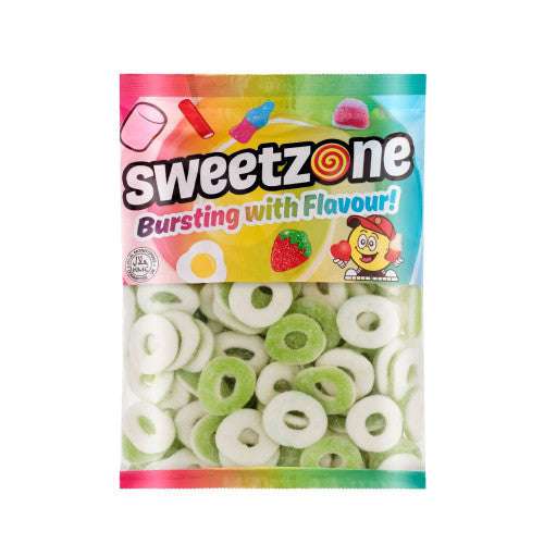 Sweetzone Sour Apple Rings 1KG Pick N Mix Bags Halal Candy Salad Snack Sweets