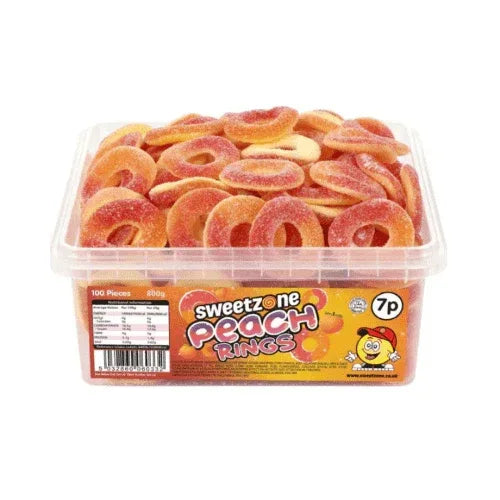 Pick N Mix Rings & Slices Apple, Blue Raspberry, Fizzy, Peach Watermelon Halal Candy Salad Snack Sweets - Frosty Sweet Factory