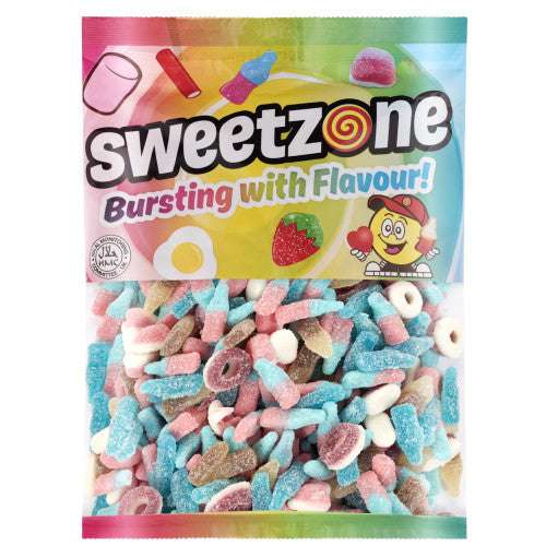 Sweetzone Fizzy Mix 1KG Pick N Mix Bags Halal Candy Snack Sweets