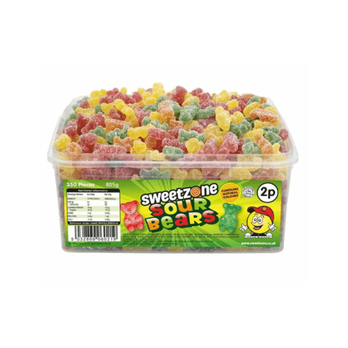 Sweetzone Mini Sour Bears 805g Pick N Mix Tubs Halal Candy Snack Sweets