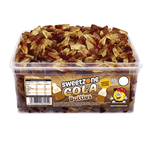 Sweetzone Mini Cola Bottles 805g Pick N Mix Tubs Non-Fizzy Halal Candy Snack Sweets