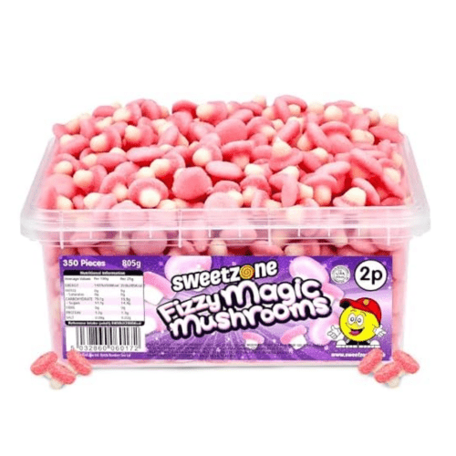 Sweetzone Fizzy Magic Mushrooms 805g Pick N Mix Tubs Halal Candy Snack Sweets