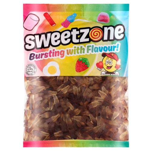 Sweetzone Mini Cola Bottles 1KG Pick N Mix Bags Non-Fizzy Halal Candy Snack Sweets