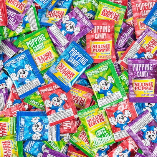 Slush Puppie 4 Flavour Popping Candy 0.04oz (1g) Pick N Mix USA Candy Salad Sweet Snacks