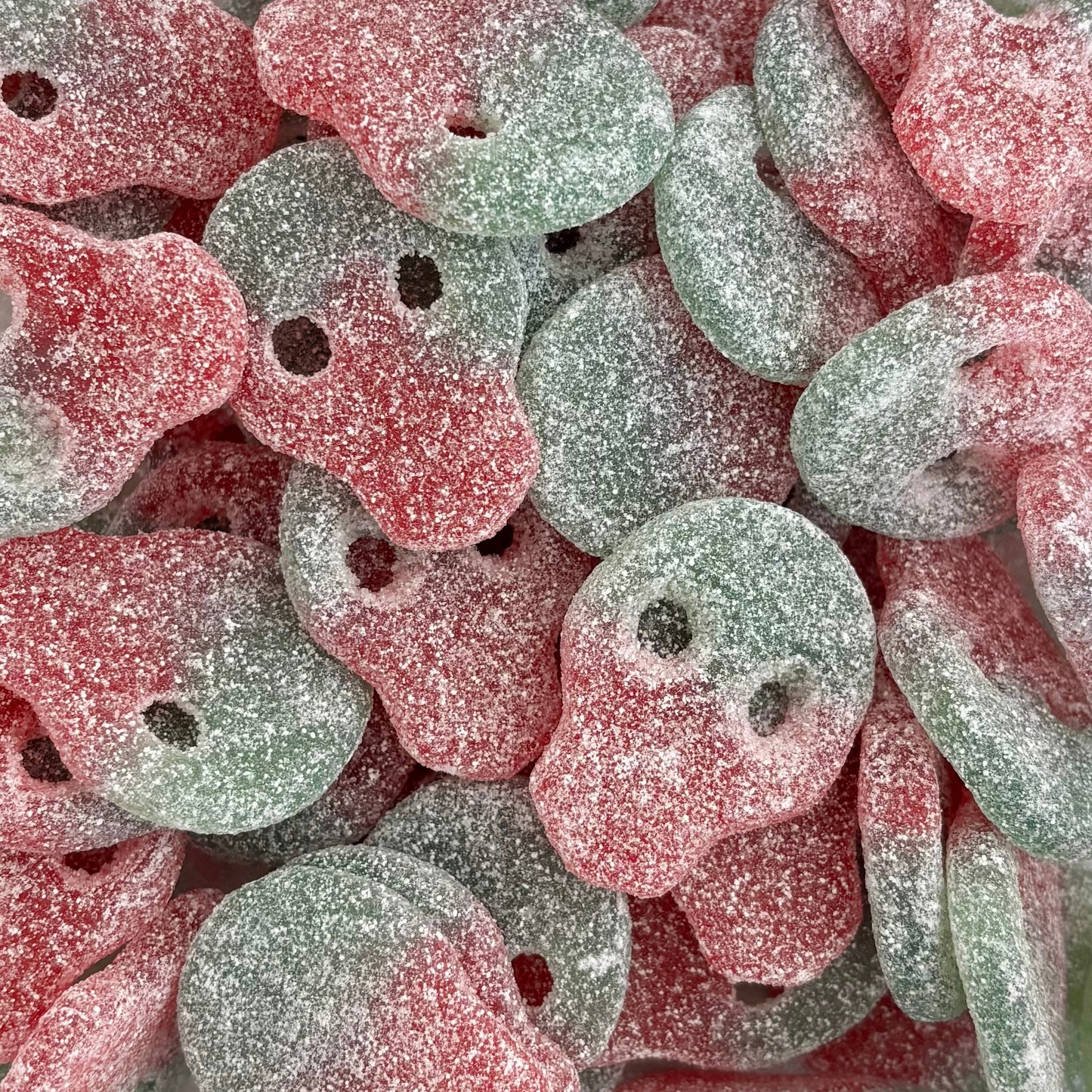 CandyCrave Fizzy Sour Watermelon Jelly Skulls Halal Vegan Vegetarian Candy Pick N Mix Sweets