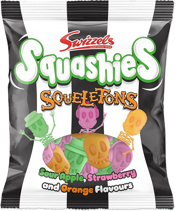 Swizzels Drumstick Squashies Squeletons 120g, Fruity - Frosty Sweet Factory