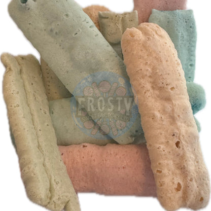 Freeze Dried Chew Bars Sherbet Shock Sour Fizz Variety Sour Logs Halal Vegetarian Vegan Mixed Sour Sweets Candy Snacks