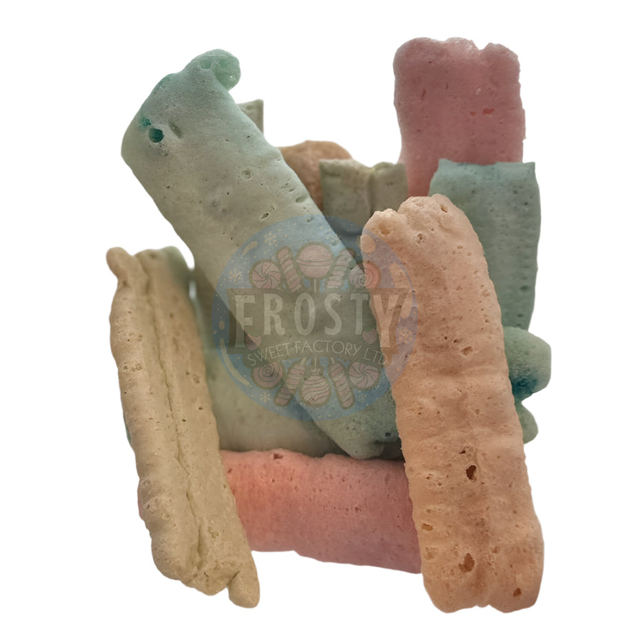 Freeze Dried Chew Bars Sherbet Shock Sour Fizz Variety Sour Logs Halal Vegetarian Vegan Mixed Sour Sweets Candy Snacks