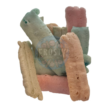 Freeze Dried Chew Bars Sherbet Shock Sour Fizz Variety Sour Logs Halal Vegetarian Vegan Mixed Sour Sweets Candy Snacks