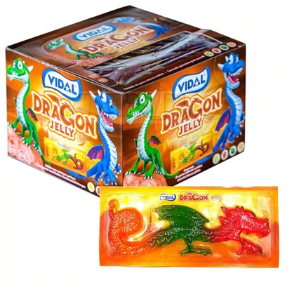 Vidal Dragon Jellies Candy Jelly Slurp Sweets 33g