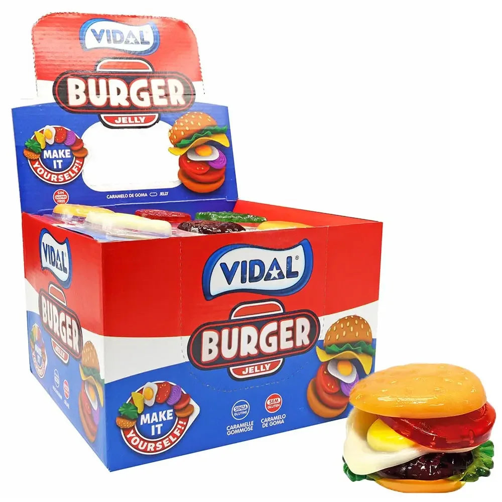Vidal Burger Fruit Jelly Slurps Candy Jellies Sweets