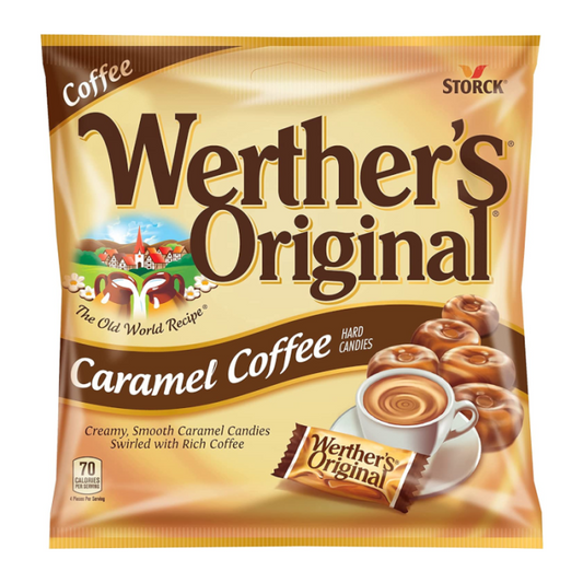 Werthers Caramel Coffee Hard Candies 2.65oz (77.9g), USA Candy Sweets - Frosty Sweet Factory