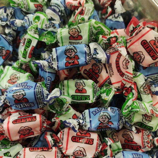 Frostys Chews Sour Fruit Flavoured Taffy Time Pick N Mix USA Candy Chew Pick N Mix Candy Salad Sour Snack Sweets