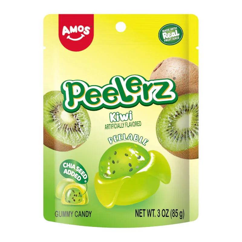 Amos Gummy Peelerz Kiwi 6oz (170g) USA Candy Sweets