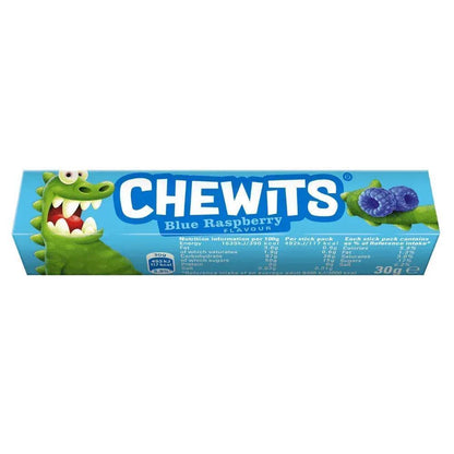 Chewits Chews 40 Variety Flavoured Mix Vegetarian Halal Gelatine Free Candy Stick Packs Sweet Snacks