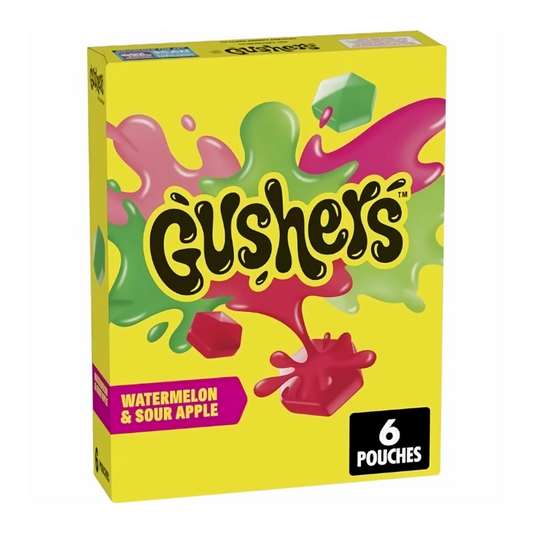 Betty Crocker Fruit Gushers Watermelon & Sour Apple 4.8oz (136g) USA Candy Sweets
